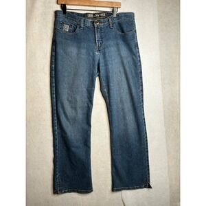 Cruel Girl Low Rise Relaxed Fit Jeans Blue Denim Womens 15 Regular Medium Wash